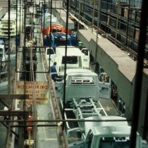 An overhead view of the production line 2005.